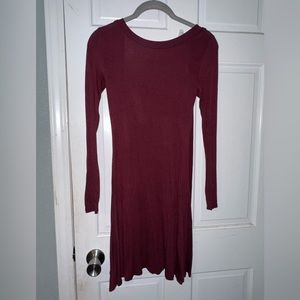 Lulus Maroon Backless Dress